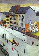 August Macke Our Street in Gray oil